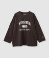 DISCUS  カレッジロゴ ドロップショルダー ワイドシルエット長袖Tシャツ レディース メール便 対応商品商品サムネイル-4