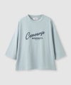 CONVERSE ワイドシルエット ロゴ8分袖Tシャツ レディース メール便 対応商品商品サムネイル-1