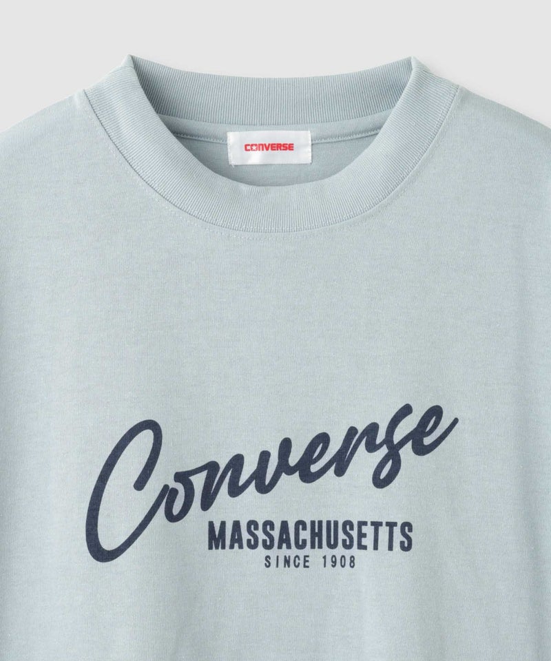 CONVERSE  ワイドシルエット ロゴ8分袖Tシャツ レディース メール便 対応商品商品画像-6