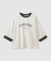 CONVERSE ワイドシルエット 8分袖リンガーTシャツ レディース メール便 対応商品商品サムネイル-1