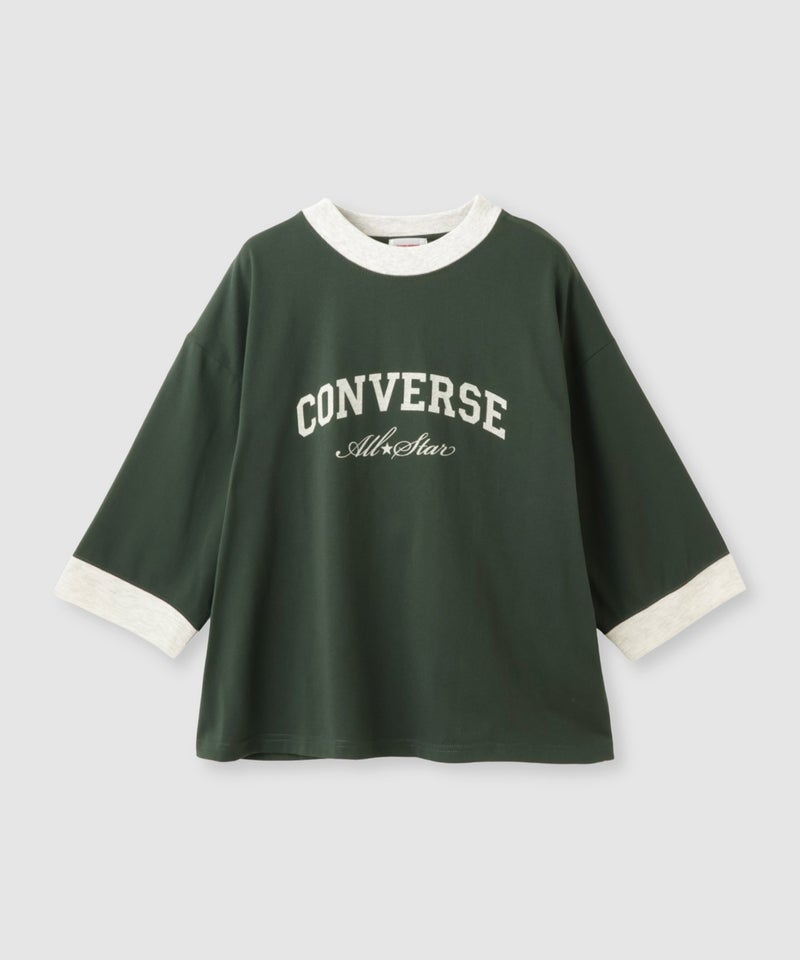 CONVERSE  ワイドシルエット 8分袖リンガーTシャツ レディース メール便 対応商品商品画像-3