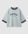CONVERSE ワイドシルエット 8分袖リンガーTシャツ レディース メール便 対応商品商品サムネイル-4