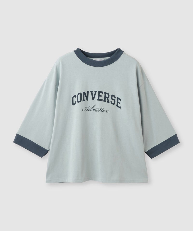 CONVERSE  ワイドシルエット 8分袖リンガーTシャツ レディース メール便 対応商品商品画像-4