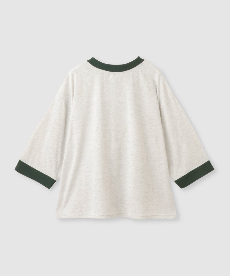 CONVERSE  ワイドシルエット 8分袖リンガーTシャツ レディース メール便 対応商品商品画像-5
