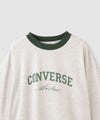 CONVERSE ワイドシルエット 8分袖リンガーTシャツ レディース メール便 対応商品商品サムネイル-6