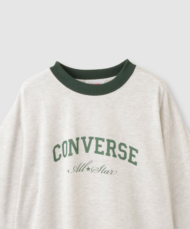 CONVERSE  ワイドシルエット 8分袖リンガーTシャツ レディース メール便 対応商品商品画像-6