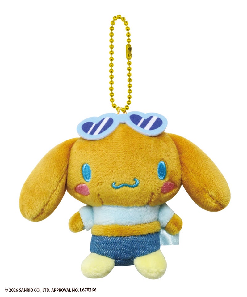 サンリオキャラクターズ シナモロール 日焼けシリーズボールチェーンマスコット商品画像-1