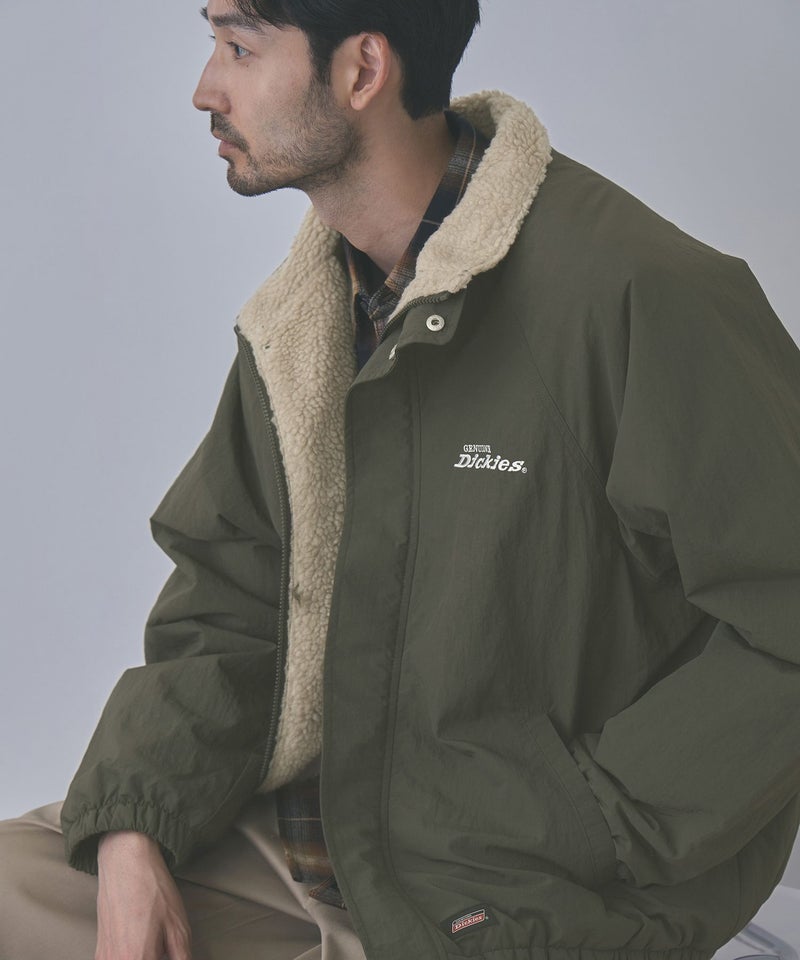 GENUINE Dickies 裏ボアジップアップナイロンスタンドブルゾン メンズ商品画像-2