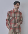 GENUINE Dickies  ワンポイントロゴ刺しゅう ネルチェックワークシャツ メンズ商品サムネイル-3