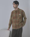 GENUINE Dickies ワンポイントロゴ刺しゅう ネルチェックワークシャツ メンズ商品サムネイル-4