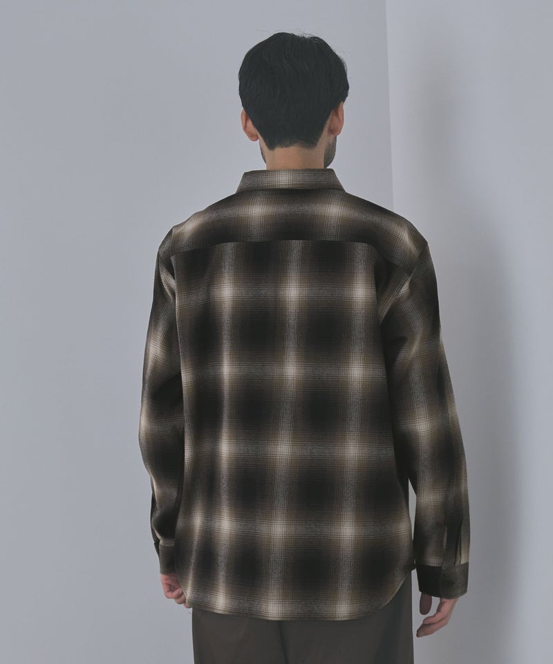 GENUINE Dickies ワンポイントロゴ刺しゅう ネルチェックワークシャツ メンズ商品画像-8