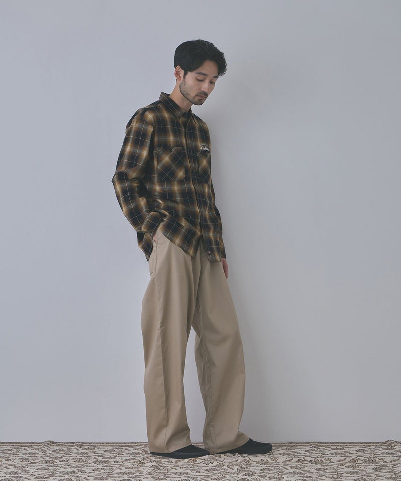 GENUINE Dickies ワンポイントロゴ刺しゅう ネルチェックワークシャツ メンズ商品画像-23