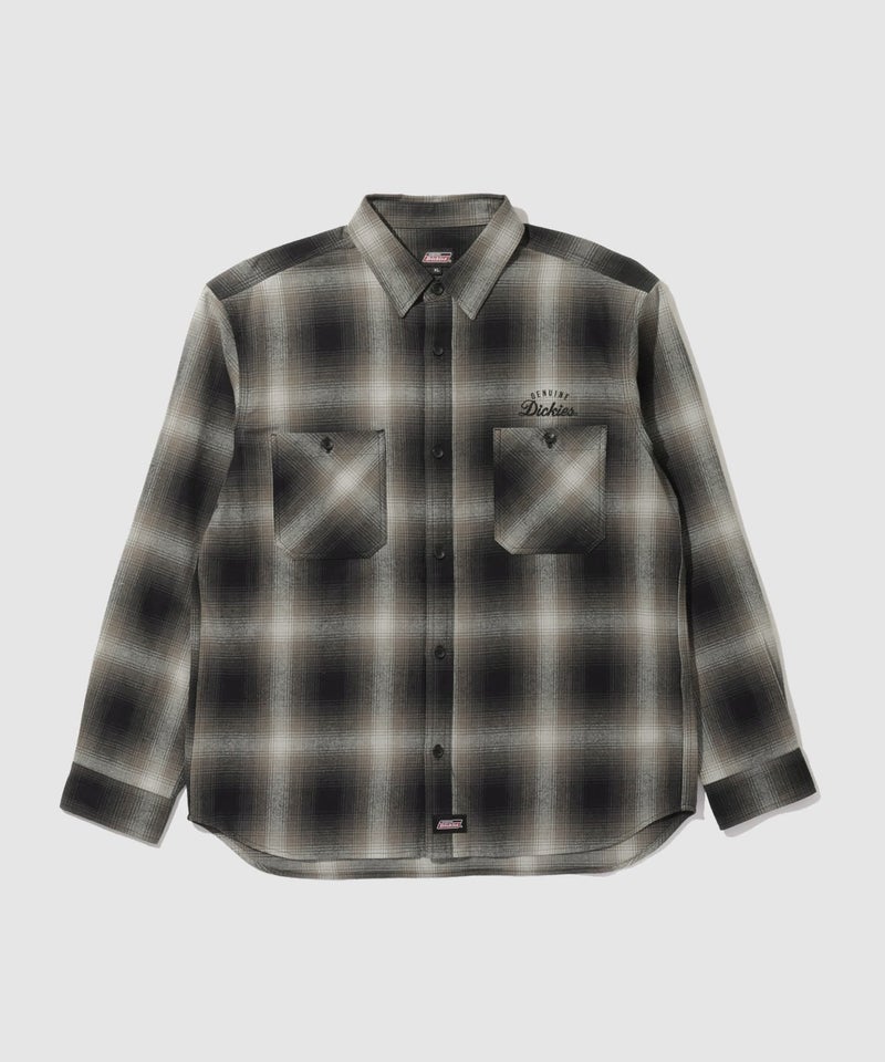 GENUINE Dickies ワンポイントロゴ刺しゅう ネルチェックワークシャツ メンズ商品画像-24