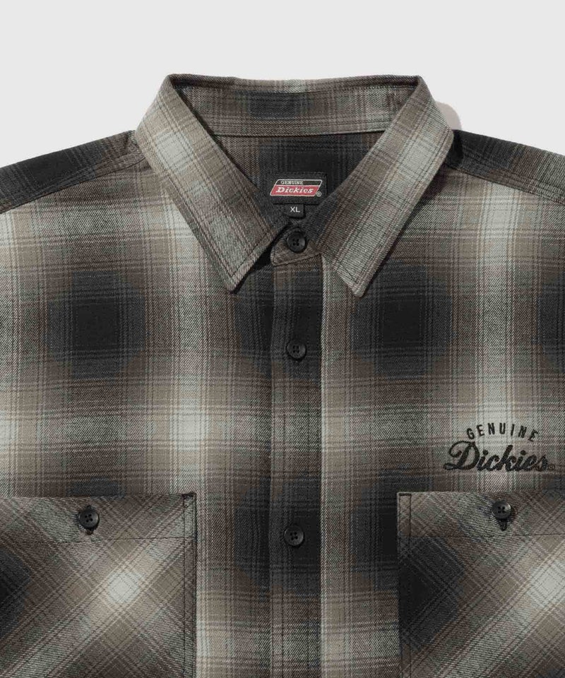 GENUINE Dickies ワンポイントロゴ刺しゅう ネルチェックワークシャツ メンズ商品画像-30