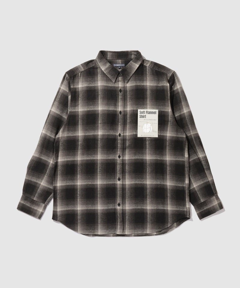 NAVY フランネルチェックシャツ メンズ商品画像-4
