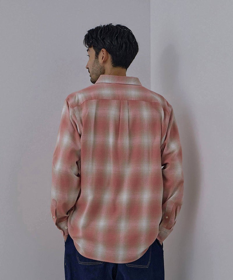 NAVY フランネルチェックシャツ メンズ商品画像-10
