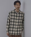 NAVY  フランネルチェックシャツ メンズ商品サムネイル-14