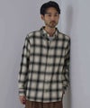 NAVY フランネルチェックシャツ メンズ商品サムネイル-14