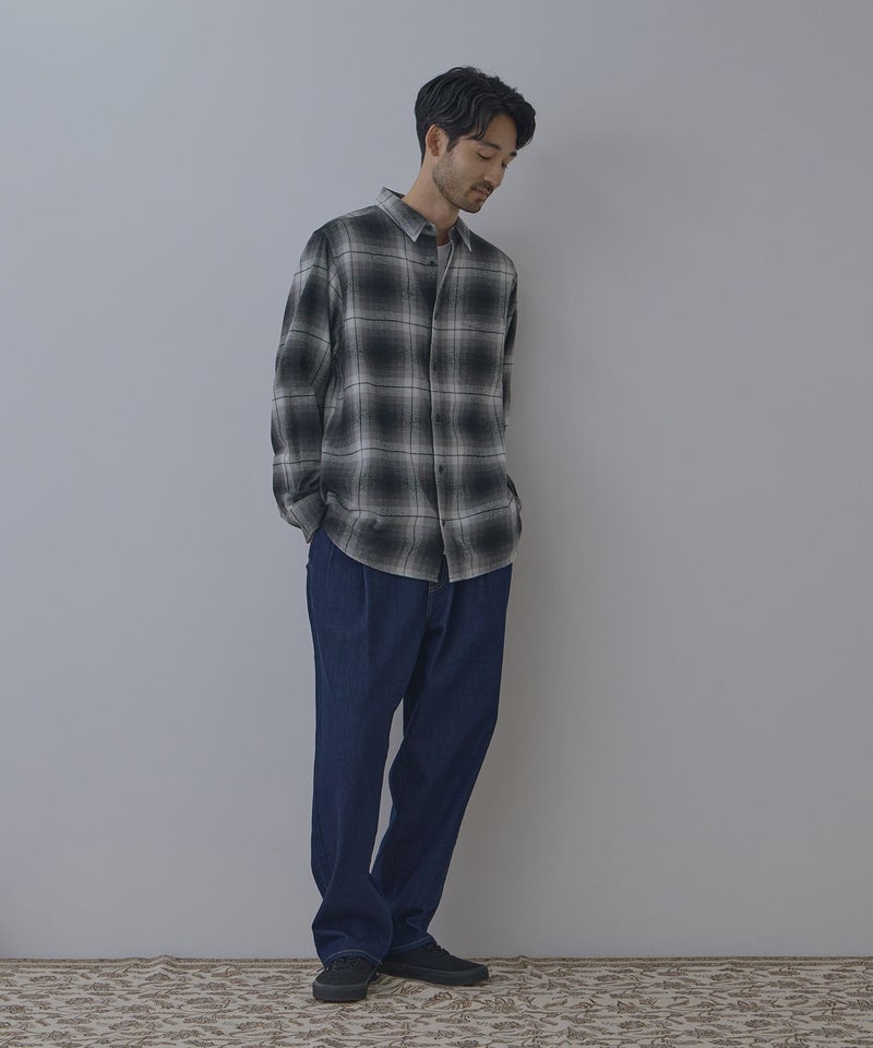 NAVY フランネルチェックシャツ メンズ商品画像-20