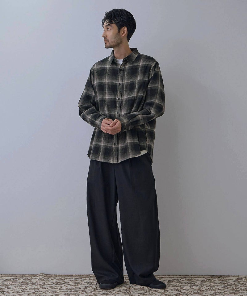 NAVY フランネルチェックシャツ メンズ商品画像-21