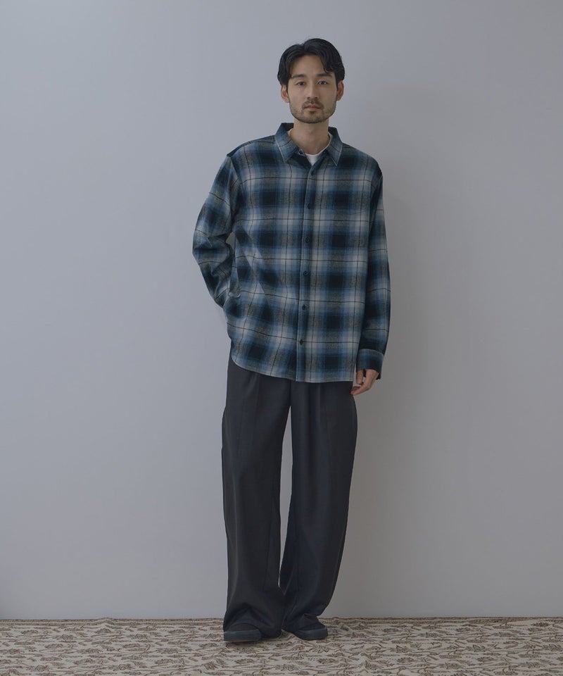 NAVY フランネルチェックシャツ メンズ商品画像-28