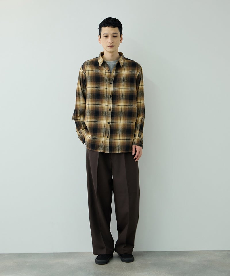 NAVY フランネルチェックシャツ メンズ商品画像-28