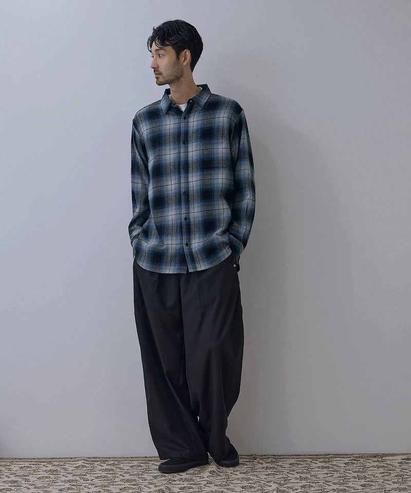 NAVY フランネルチェックシャツ メンズ商品画像-32