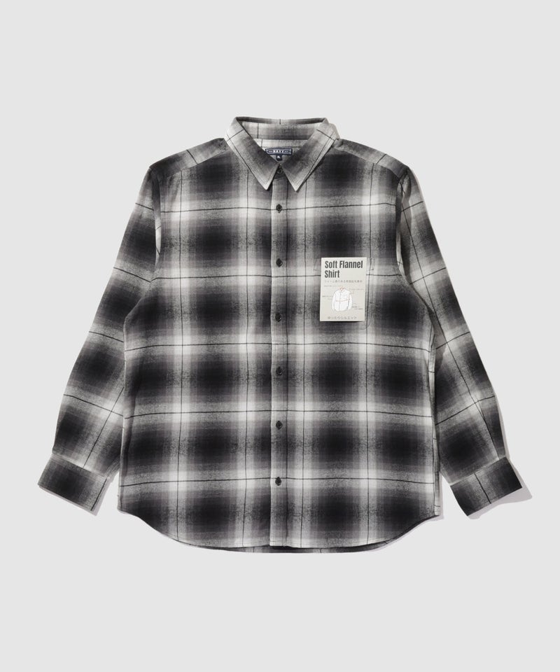 NAVY  フランネルチェックシャツ メンズ商品画像-35