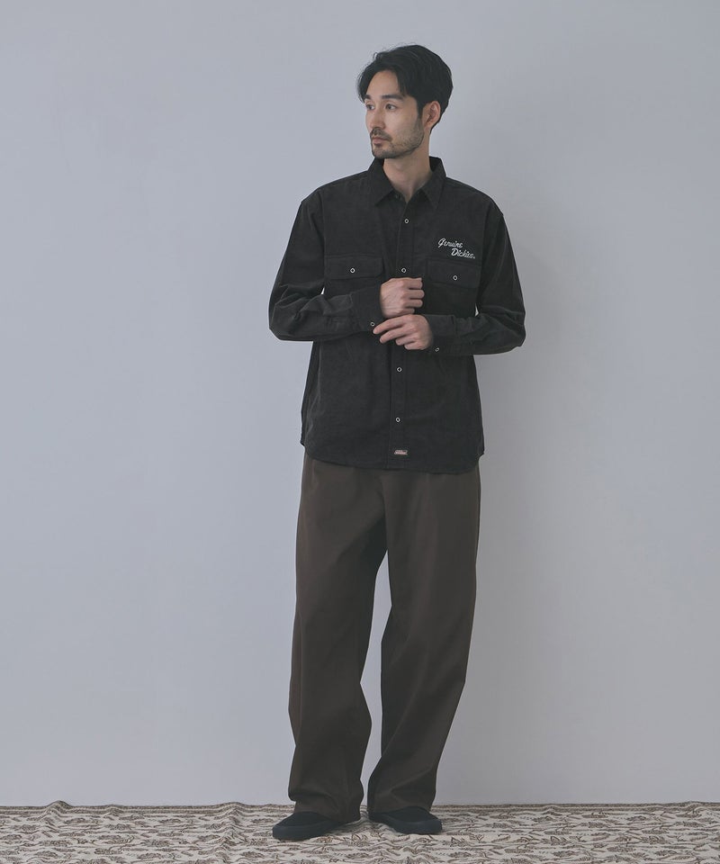 GENUINE Dickies ワンポイントロゴ刺しゅう コーデュロイシャツ メンズ商品画像-10