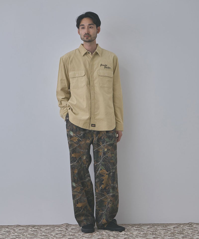 GENUINE Dickies ワンポイントロゴ刺しゅう コーデュロイシャツ メンズ商品画像-13