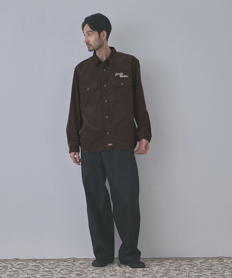 GENUINE Dickies ワンポイントロゴ刺しゅう コーデュロイシャツ メンズ商品画像-16