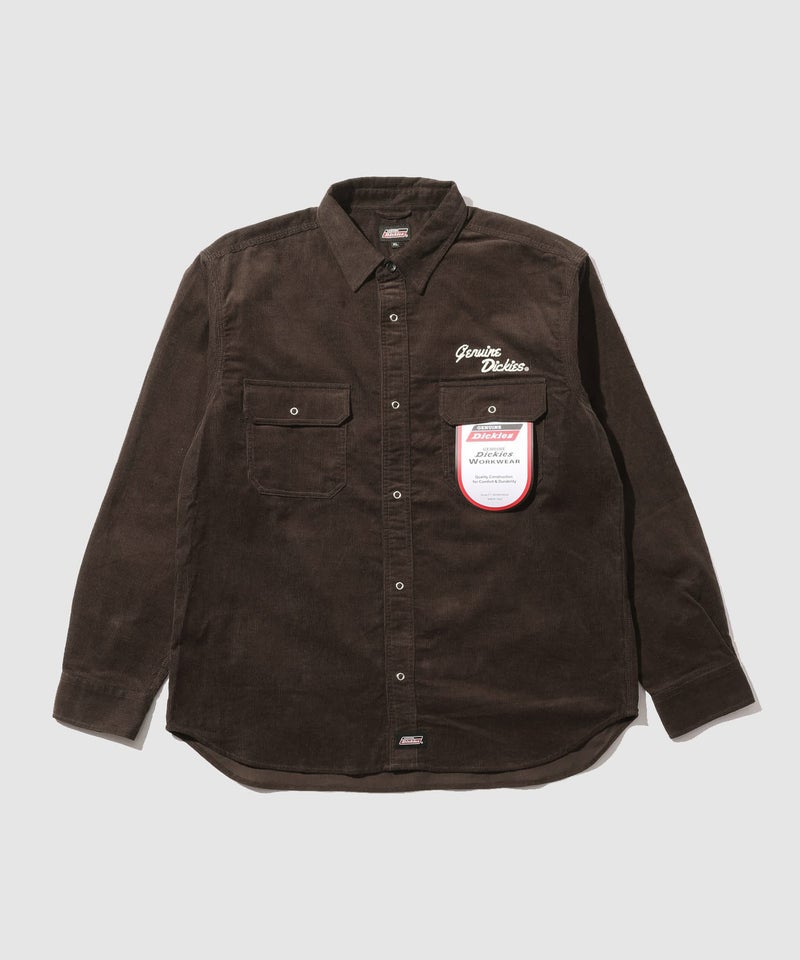 GENUINE Dickies ワンポイントロゴ刺しゅう コーデュロイシャツ メンズ商品画像-19