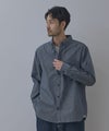 NAVY フランネルボタンダウンシャツ 無地 メンズ商品サムネイル-1