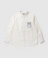 NAVY フランネルボタンダウンシャツ 無地 メンズ商品サムネイル-2