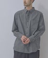 NAVY フランネルボタンダウンシャツ 無地 メンズ商品サムネイル-3