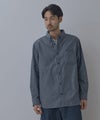 NAVY  フランネルボタンダウンシャツ 無地 メンズ商品サムネイル-4