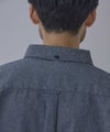 NAVY フランネルボタンダウンシャツ 無地 メンズ商品サムネイル-7