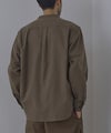 NAVY  ソフトフランネルバンドカラーシャツ 無地 メンズ商品サムネイル-7