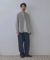 NAVY ソフトフランネルバンドカラーシャツ 無地 メンズ商品サムネイル-14
