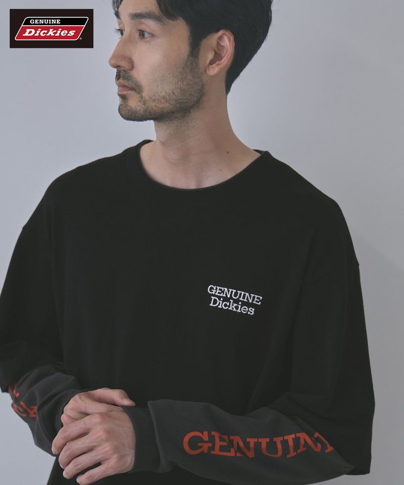 GENUINE Dickies 刺しゅう フェイクレイヤード長袖Tシャツ メンズ商品画像-1