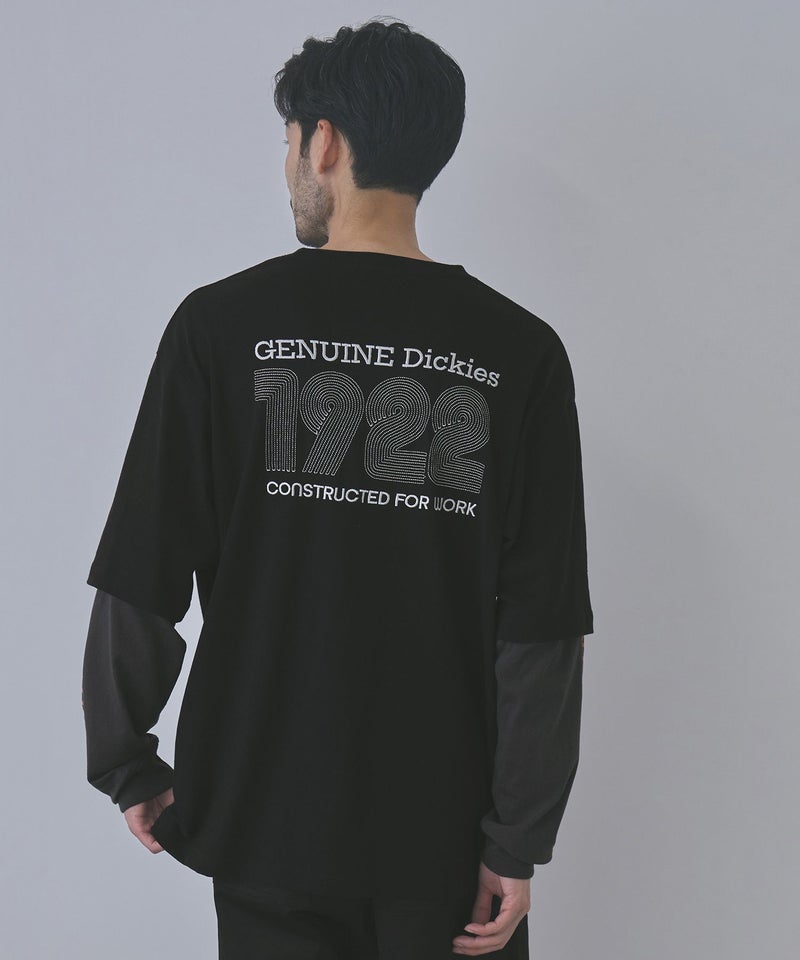 GENUINE Dickies 刺しゅう フェイクレイヤード長袖Tシャツ メンズ商品画像-6