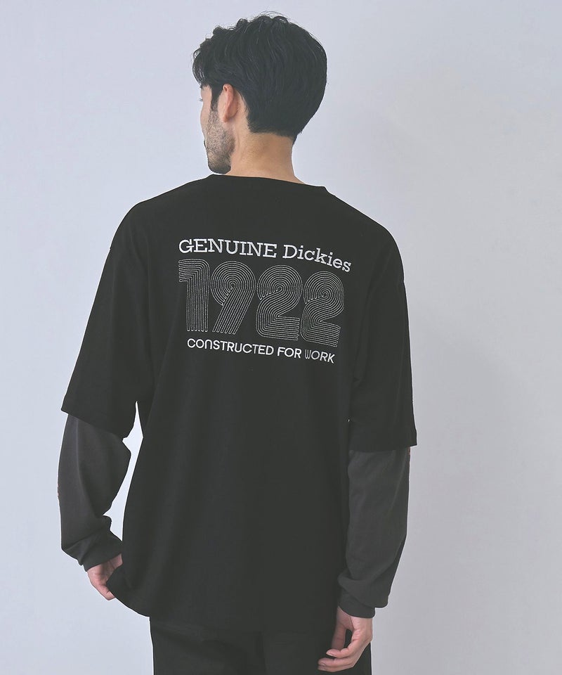 GENUINE Dickies 刺しゅう フェイクレイヤード長袖Tシャツ メンズ商品画像-6