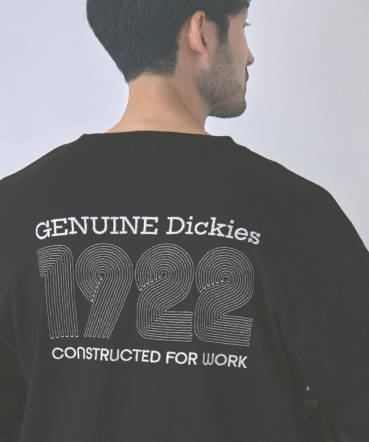 GENUINE Dickies 刺しゅう フェイクレイヤード長袖Tシャツ メンズ