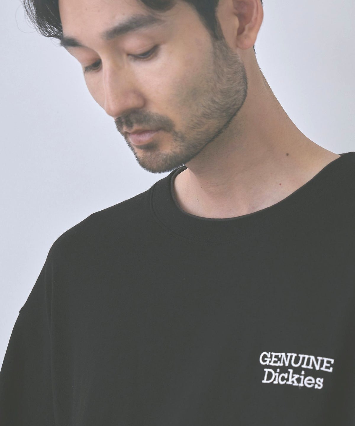 GENUINE Dickies 刺しゅう フェイクレイヤード長袖Tシャツ メンズ