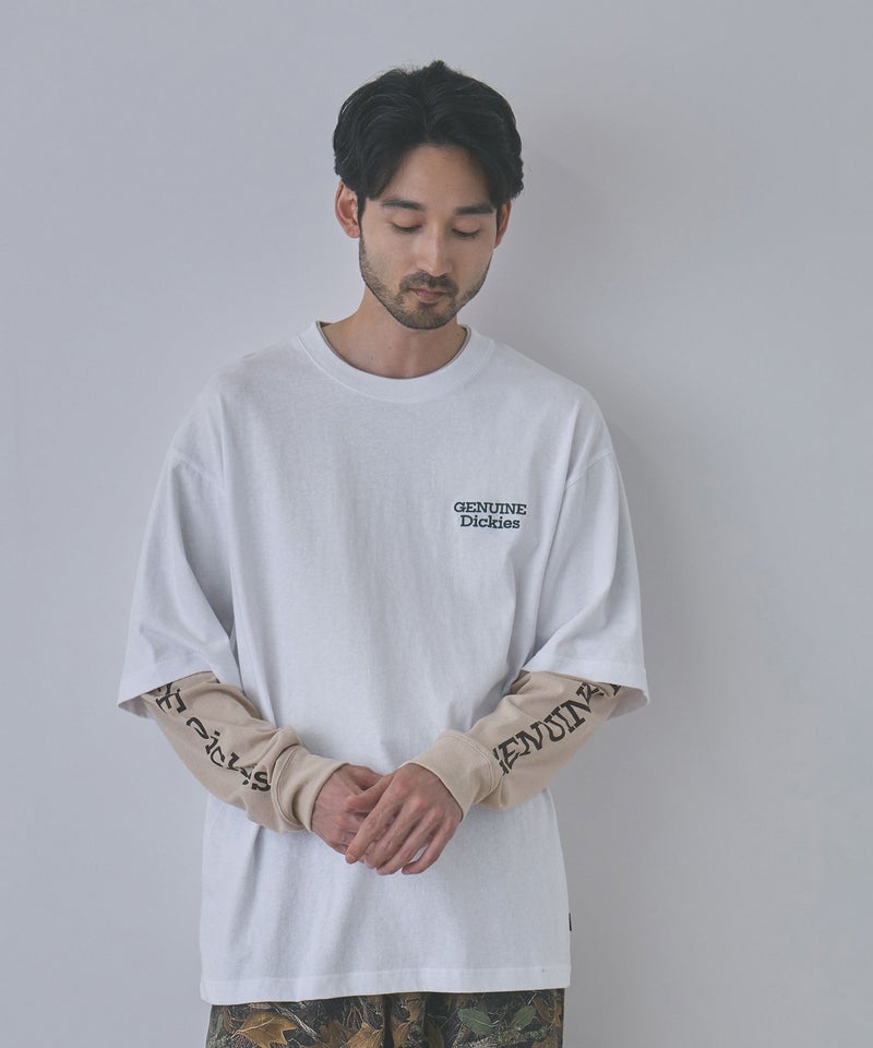 GENUINE Dickies  刺しゅう フェイクレイヤード長袖Tシャツ メンズ商品画像-11