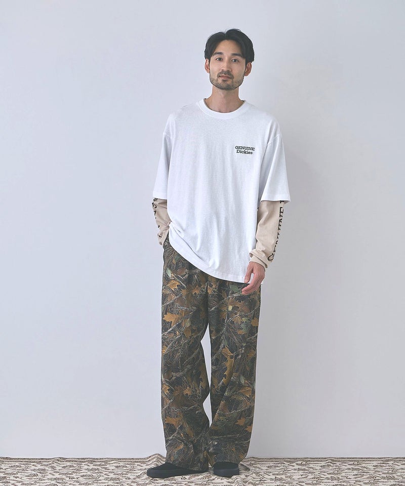 GENUINE Dickies 刺しゅう フェイクレイヤード長袖Tシャツ メンズ商品画像-13