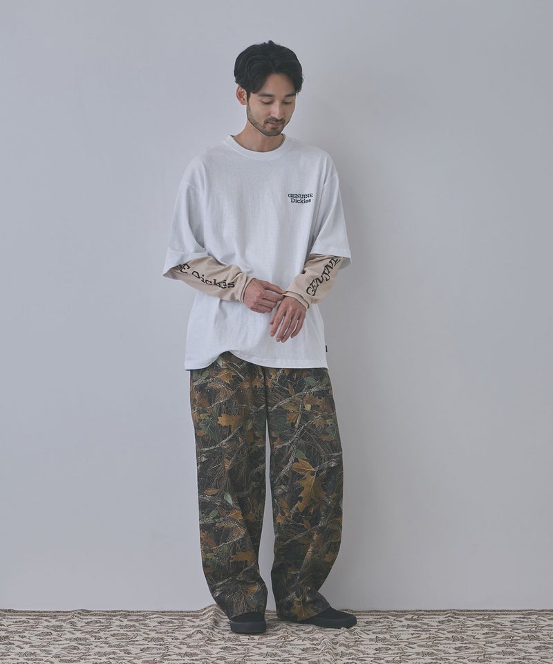 GENUINE Dickies 刺しゅう フェイクレイヤード長袖Tシャツ メンズ商品画像-14