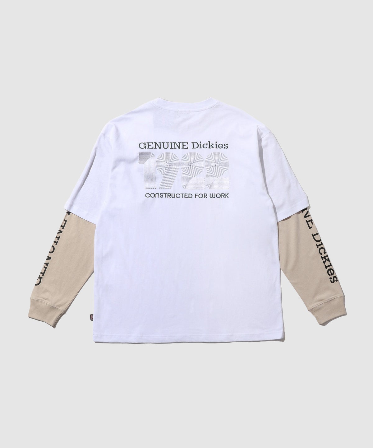 GENUINE Dickies 刺しゅう フェイクレイヤード長袖Tシャツ メンズ
