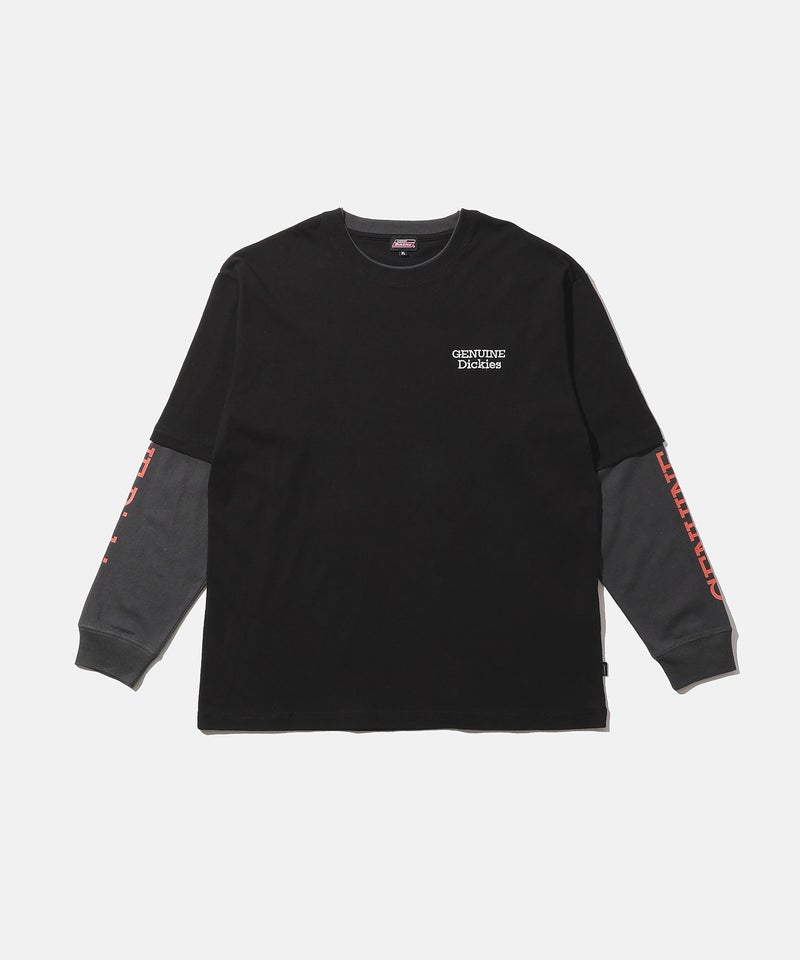GENUINE Dickies 刺しゅう フェイクレイヤード長袖Tシャツ メンズ商品画像-17