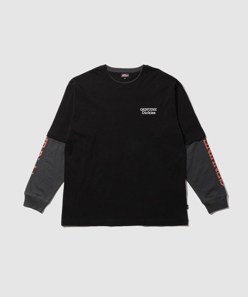 GENUINE Dickies  刺しゅう フェイクレイヤード長袖Tシャツ メンズ商品画像-17
